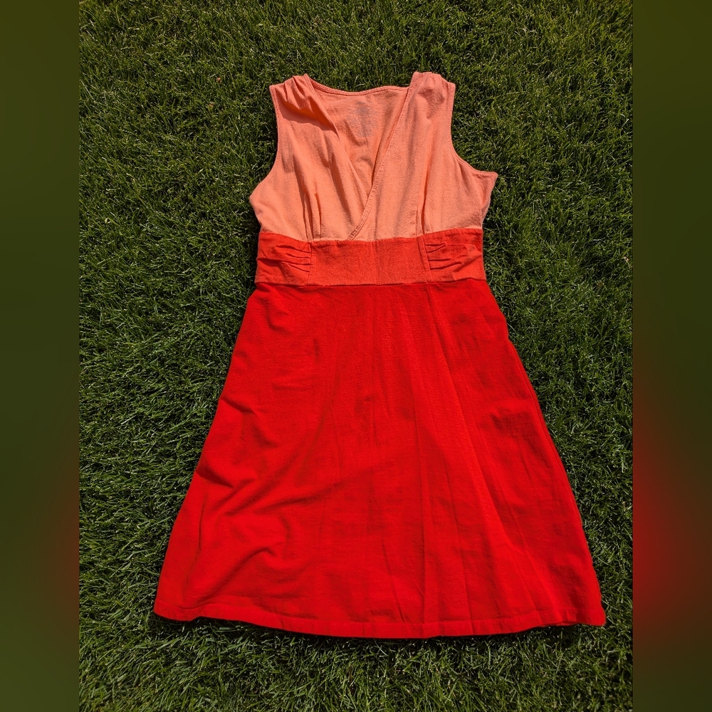 Patagonia Womens Margot Dress Sleeveless Turkish Red Cotton Medium 58096